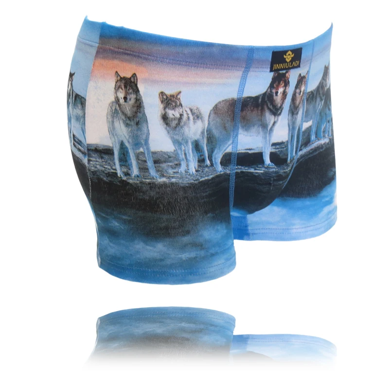 4 sizes Men Cartoon Sexy Mens Animal Boxer Men'S Underwear Boxers Man Brand Hot Trunks Male Underpant L XL XXL XXXL | Мужская одежда