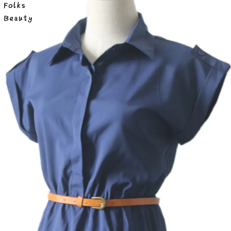 Женское платье большого размера летнее короткое ТРАПЕЦИЕВИДНОЕ однотонное