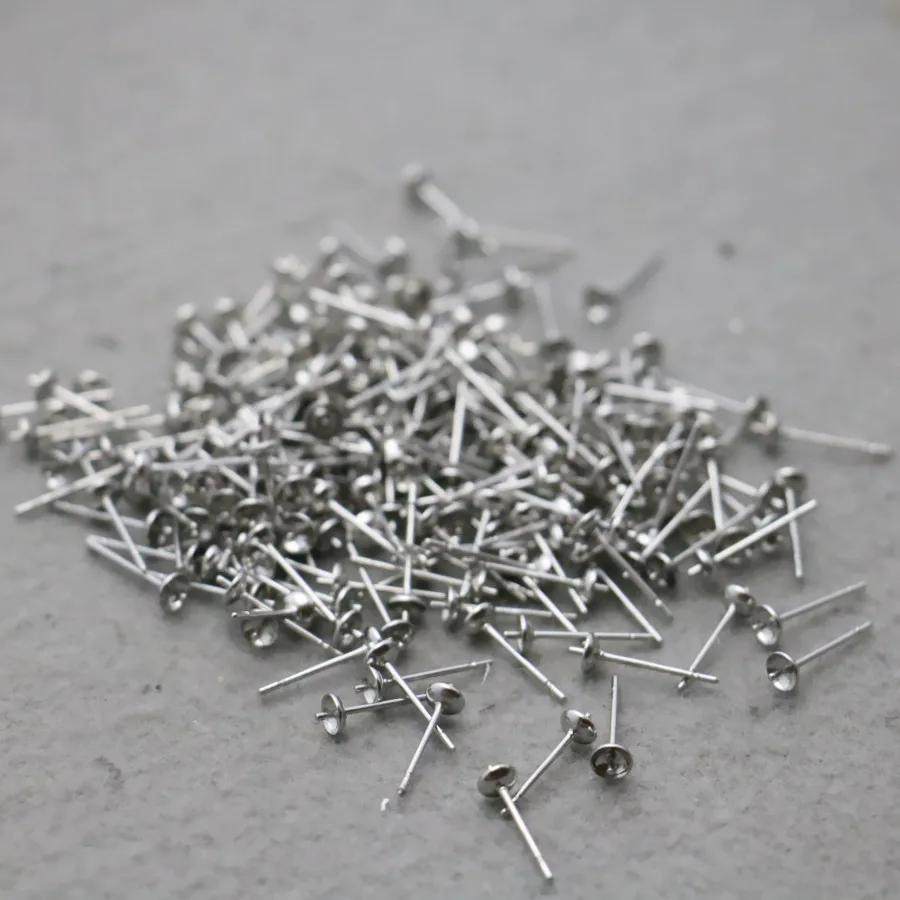 100 шт. плоские иглы для соединения металлических деталей 14 х4 мм | Украшения и