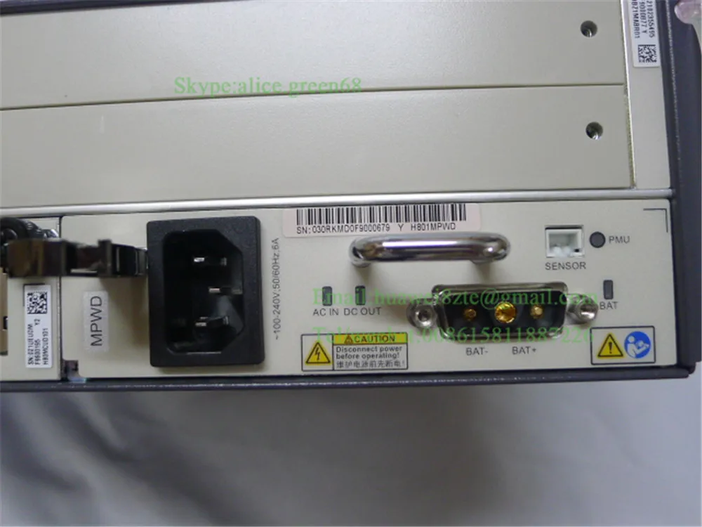 Хуавэй 19 &quotдюймов Мини OLT MA5608T с 2*10 г uplink плата MCUD1 + 1 * AC DC питания MPWD без платы. |