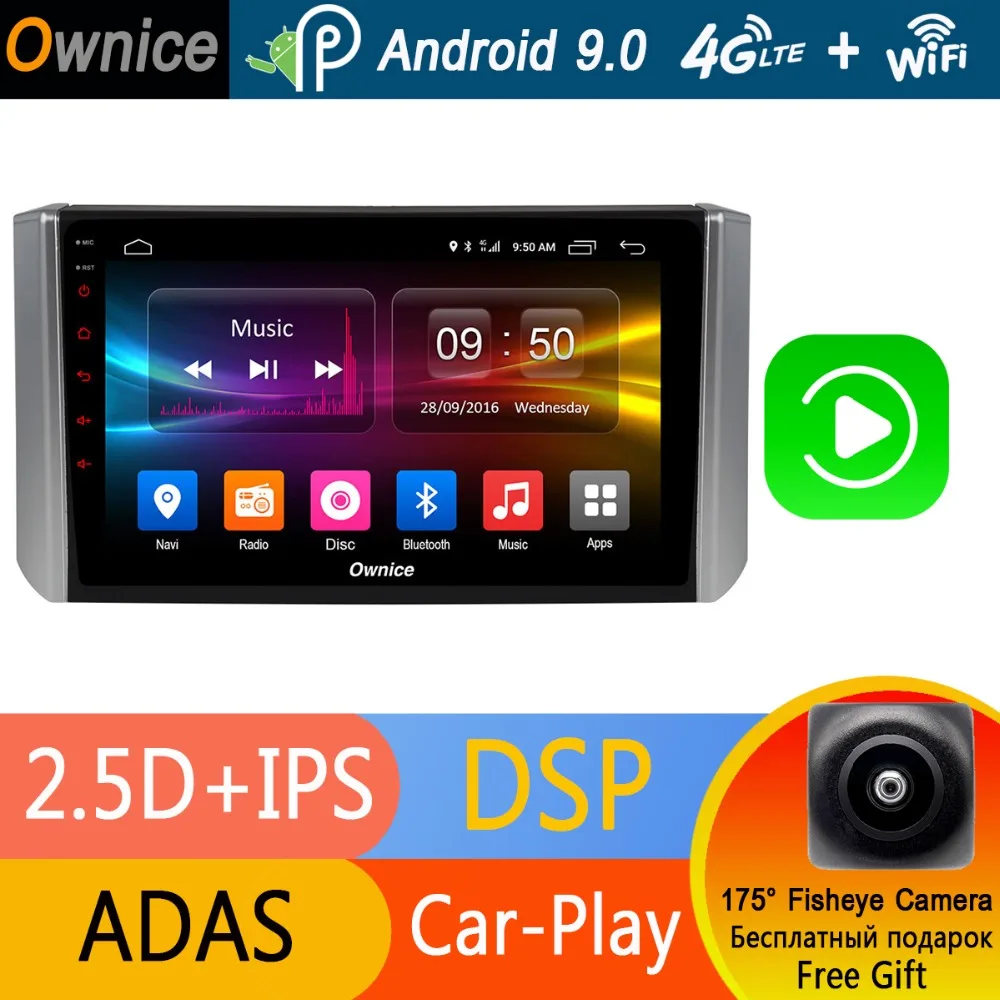 1Din 9 &quotIPS Android 0 Восьмиядерный 4G + 32G Автомобильный DVD Радио стерео плеер для Mitsubishi