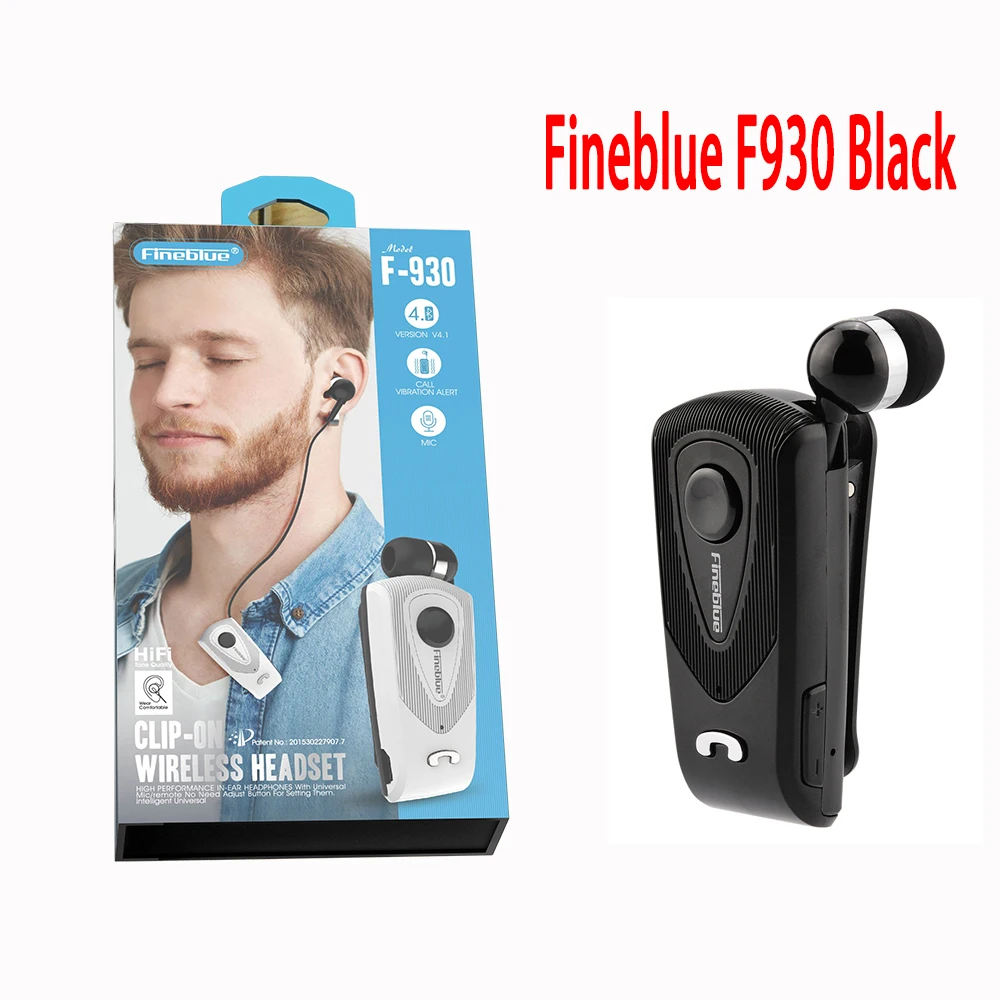 Купи Original Fineblue F930 Wireless Freedom Business Bluetooth Headset Call Clarity Music Bluetooth Earphone за 839 рублей в магазине AliExpress