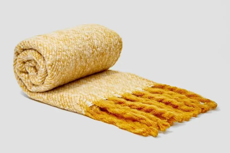 [Lakysilk] Новинка, Одноцветный кашемировый шарф, женский длинный шарф с кисточками, высокое качество, женские шали, женские розовые плотные теплые шарфы и палантины - Цвет: Цвет: желтый