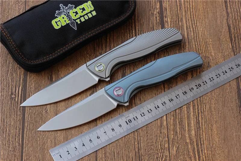 Green Thorn F7 M390 сталь складной нож 60HRC TC4 Титан ручка sharp, для кемпинга, охоты, тактический карманный складной нож выживания EDC tools ножи складные