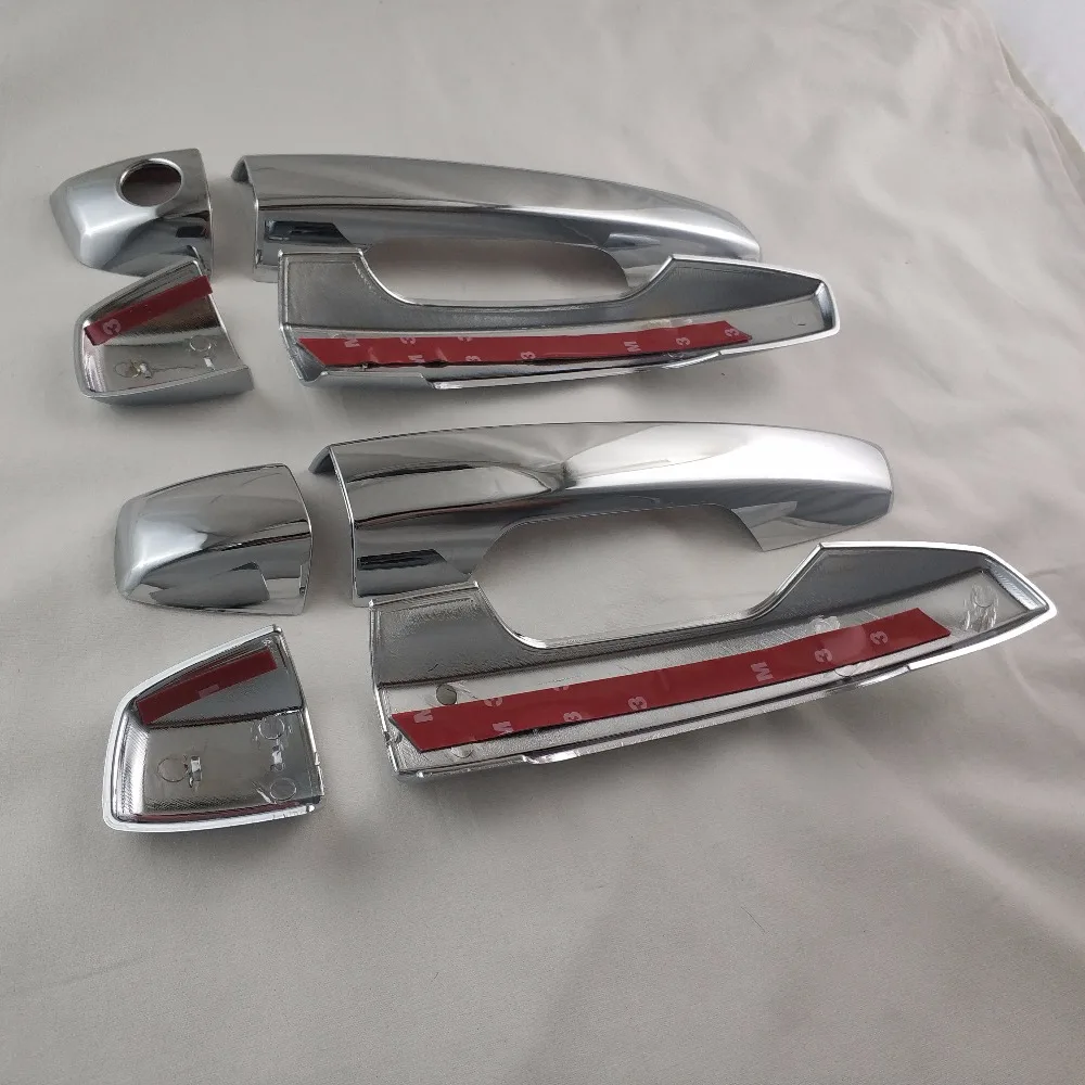 8pcs Chrome plated DOOR HANDLE COVER For Xpander 2017 Handle Auto Door waist line Protective decoration Stickers Covers Trim | Автомобили