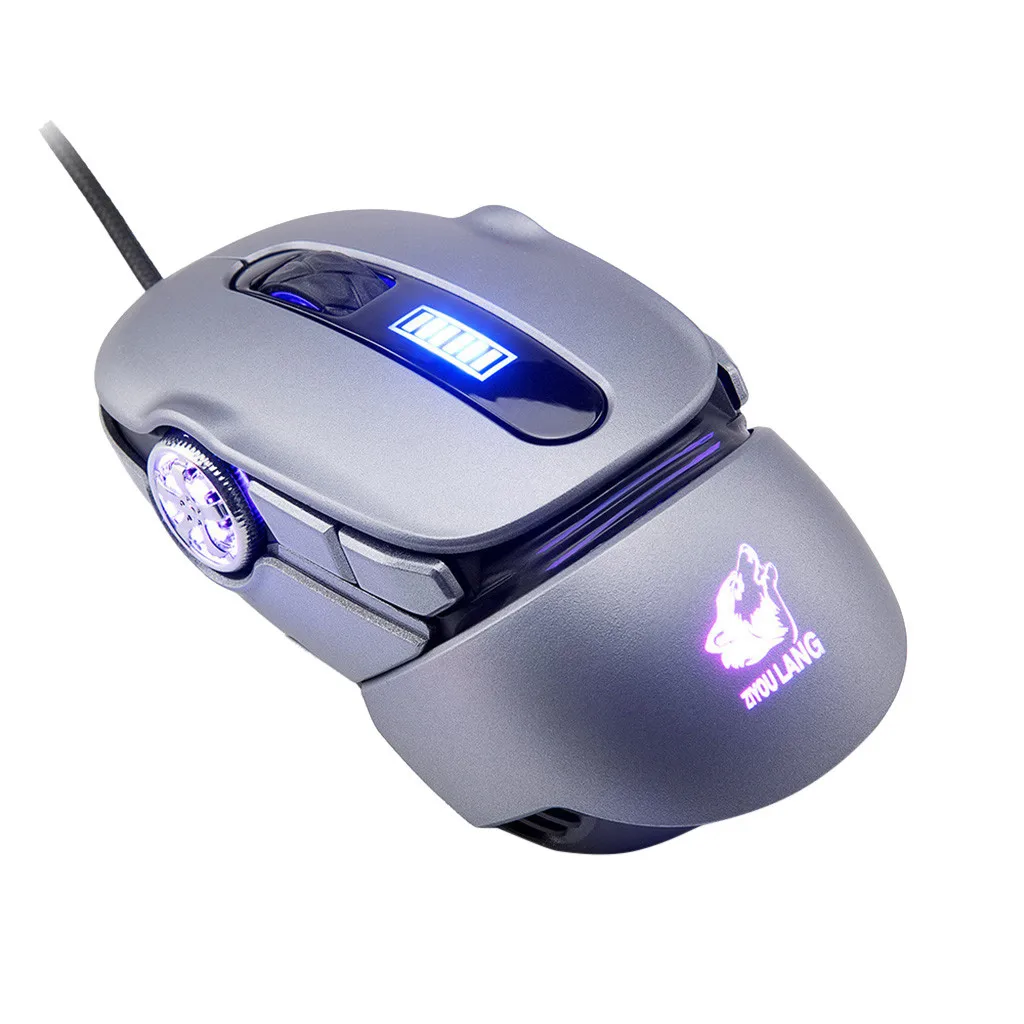 Игровая мышь розовая Механическая RGB подсветка эргономичная мышь игровой компьютер макро Программирование игровая оптика# LR4