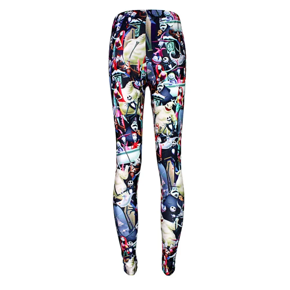 

Elastic Casual Pants 3D Digital Printing Print Skull Man Pattern Women Leggings 7 sizes Fitness Clothing Free Shipping