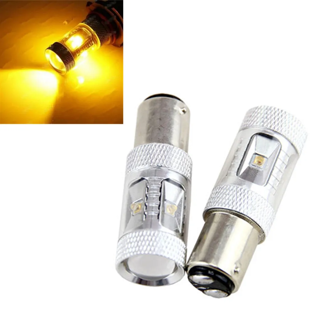 Белый желтый синий 1157 BAY15D P21/5 W 30 W 6 SMD СВЕТОДИОДНЫЙ автомобильный сигнал поворота Задний фонарь светодиодный фонарь Тормозная лампа