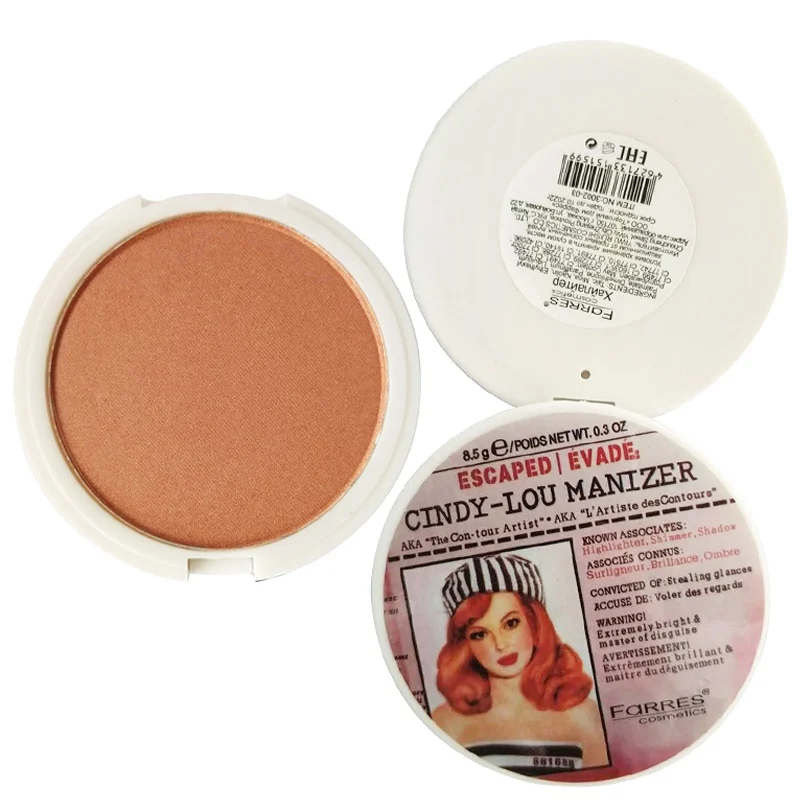 4 стиля ретро одноцветные румяна и хайлайтер Палитра для лица матовая пудра с