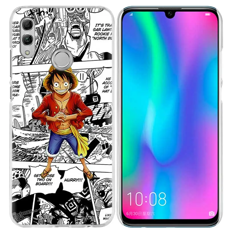 04 Одна деталь аниме чехол для huawei Honor 8X Y9 9 10 Lite Play 7C 8C 8S 8A фотоаппаратов моментальной печати 7S 7A Pro V20 20i Y6 Y7 Y5 жесткий чехол из ПК для телефона Coque - Цвет: 04