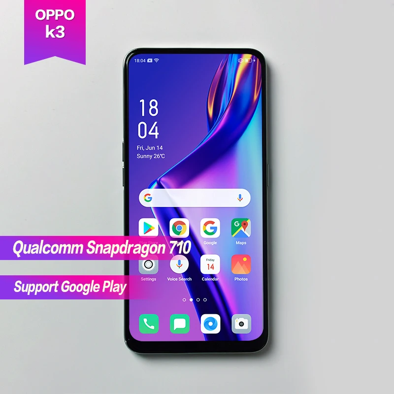OPPO K3 6 5 &quotполноэкранный Восьмиядерный процессор Snapdragon 710 3765 мАч 2340*1080 отпечаток пальца + распознавание лица 3