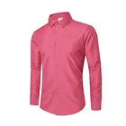 Хлопковая мужская Повседневная рубашка с длинным рукавом, облегающая маленькая клетчатая формальная рубашка, мужская одежда большого размера на заказ, 2018