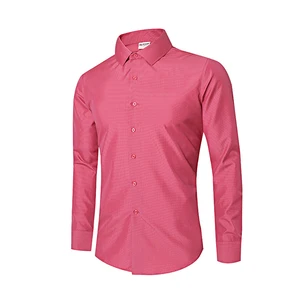 Хлопковая мужская Повседневная рубашка с длинным рукавом, облегающая маленькая клетчатая формальная рубашка, мужская одежда большого размера на заказ, 2018