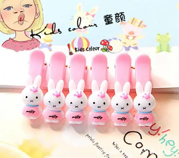 629 Милый Кролик Зажим Для Волос Девочка Группа Младенческая Дети Головные Уборы