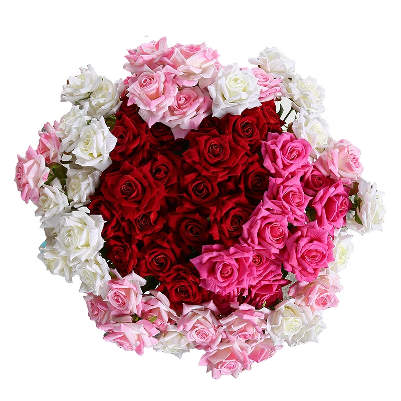 Luyue Искусственные цветы Lindas rosas Шелковая Роза свадебный букет искусственный