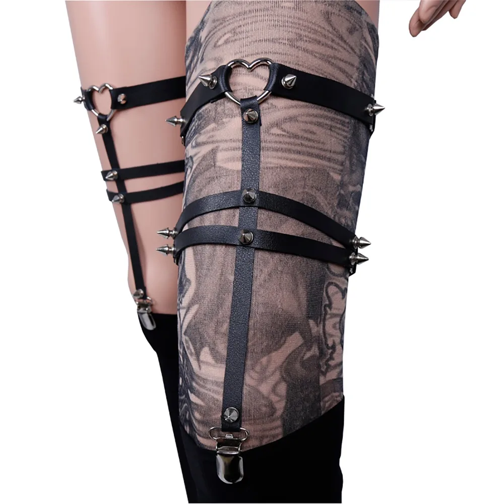 Готический женский браслет на лодыжку новинка подвязки для легинсов в стиле
