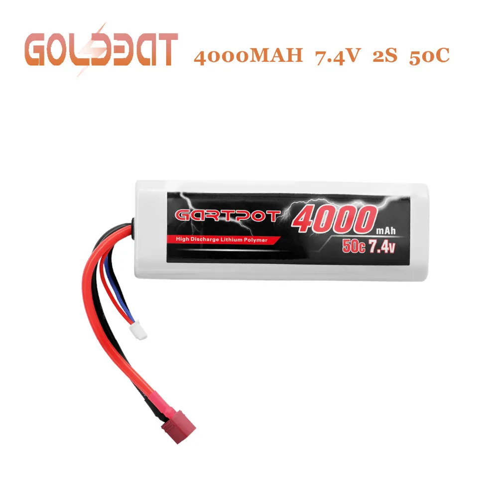 GARTPOT Lipo батарея 4000mAh 7 4 V 50C lipo 2S RC v с Deans T вилка для грузовика автомобиля Traxxas Slash |