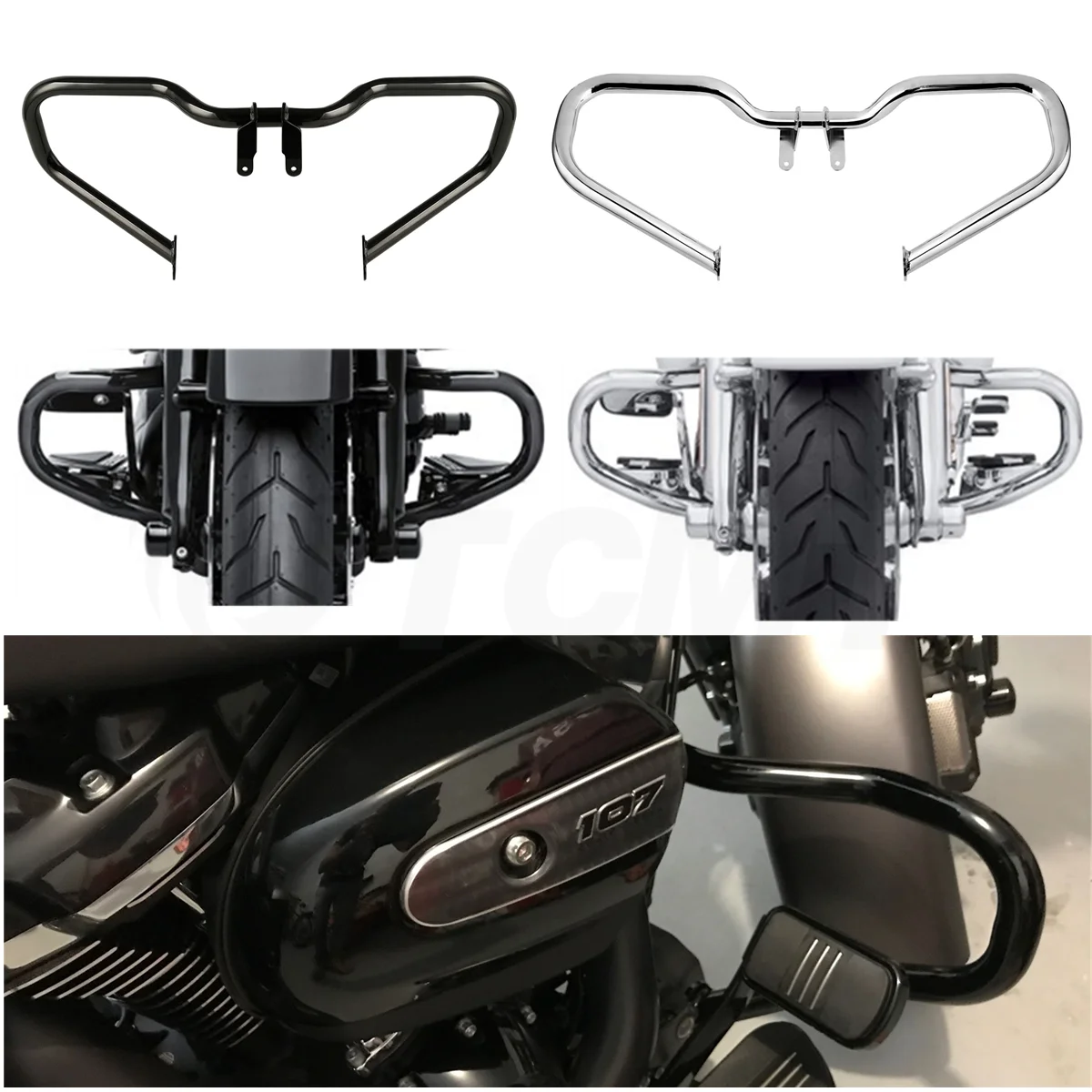 Защита двигателя для мотоцикла Harley Touring Street Glide FLHX Road King FLHR 2014 2019