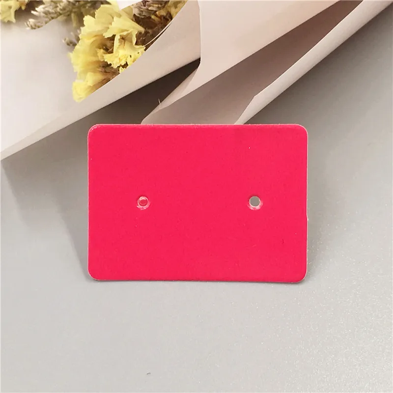 rose red 50 шт. тип печатные мини прекрасные серьги упаковочная бирка 35*25 мм белые ювелирные изделия Стад Уха Дисплей карты ценник карты - Цвет: rose red