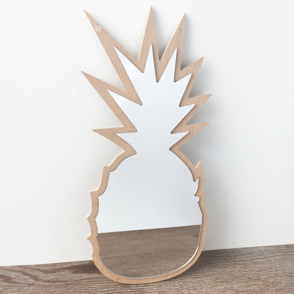 3D акриловая наклейка для зеркала Фрукты Ананас съемный самоклеющийся стикер на