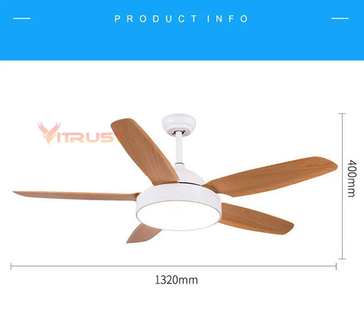 Потолочный вентилятор с подсветкой и дистанционным управлением люстра 5