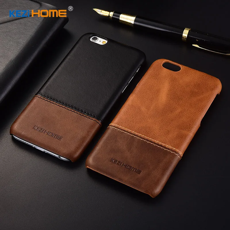 Чехол для Iphone 6 / 6s KEZiHOME роскошный популярный цвет натуральная кожа твердая задняя