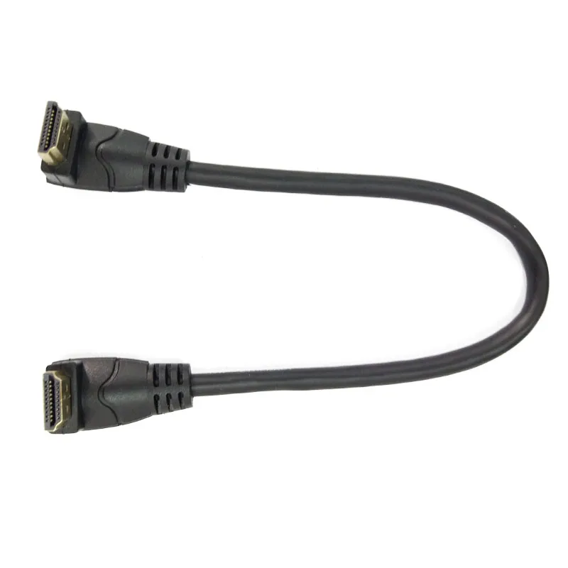 DAN speed 1080P 4K HDMI 2,0 HDMI кабель MaleUp to Up угловой высокоскоростной для xbox HDTV DVD видео 0,3 м 0,6 м 1,8 м