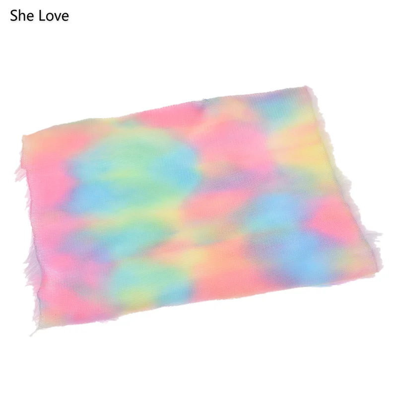 Разноцветная меховая ткань формата А4 материал для рукоделия аксессуары