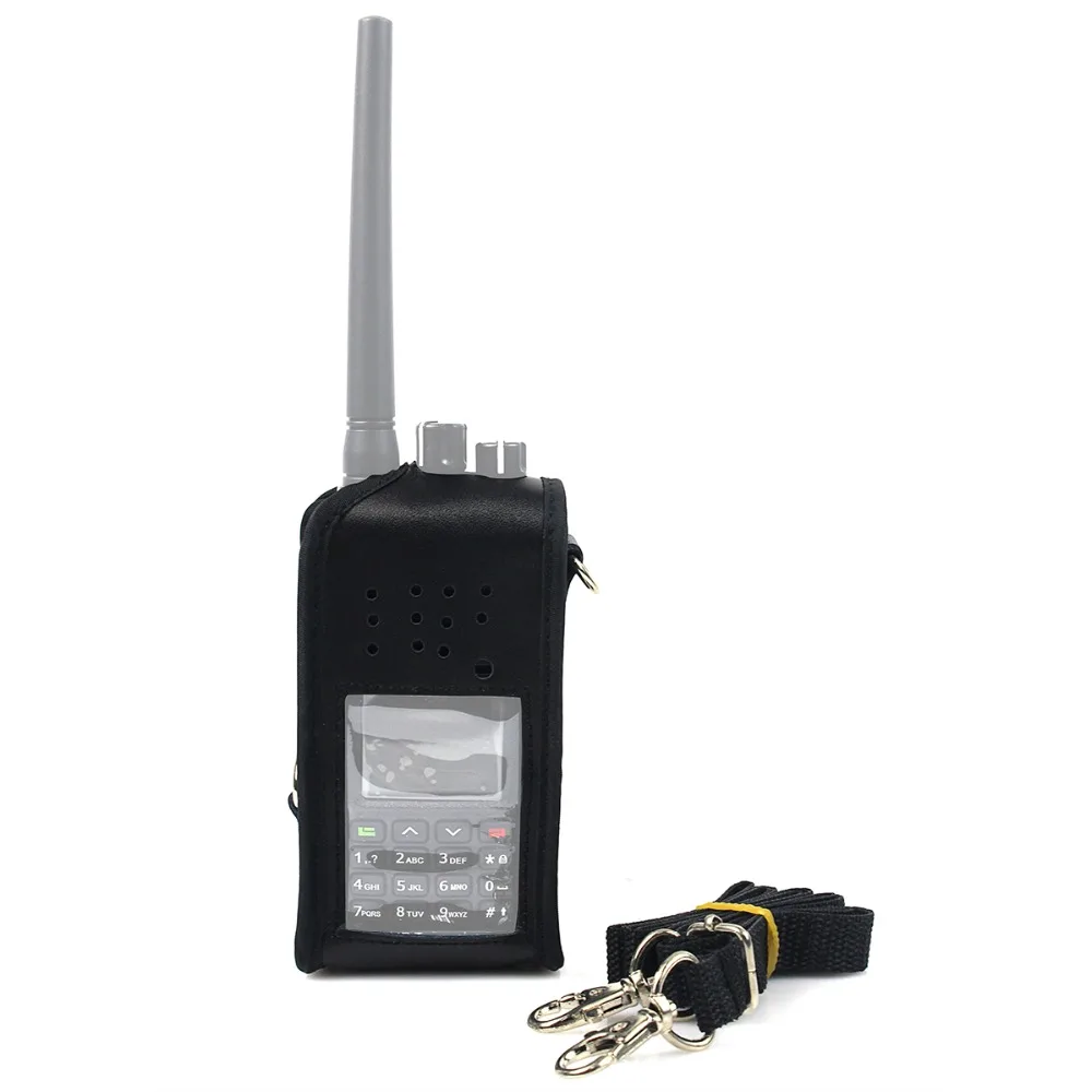 Черный Многофункциональный чехол для портативной рации кожаный Retevis RT8 RT81 DMR