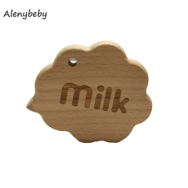 177 1pcs BPA FREE Natural Wood Teether Cartoon Animal Shape Wooden Baby Teether Toy Safe New baby Teething Toys Baby Shower Gift - Цвет: 177
