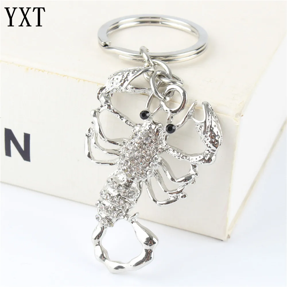 Silver Scorpion Crystal Charm Purse Handbag Car Key Ring Chain Party Wedding Birthday Christmas Gift | Украшения и аксессуары