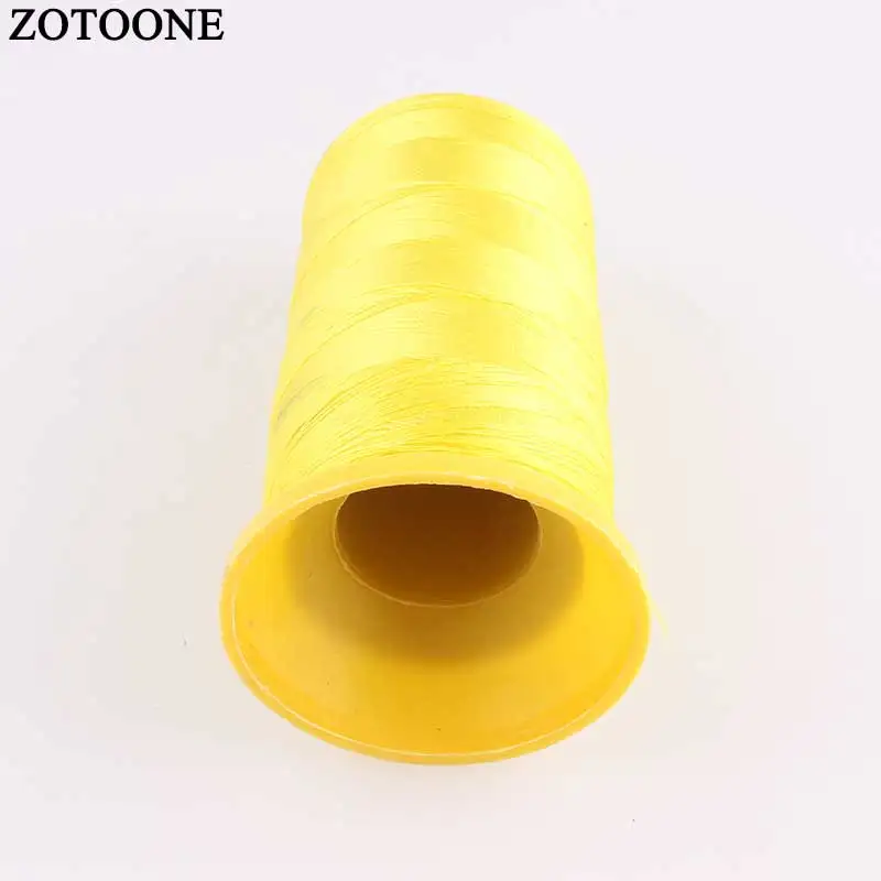 Цветная пряжа ZOTOONE нитки для вышивальной машинки рукоделия вощеные аксессуары