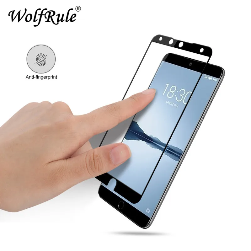 Protector de pantalla Meizu 15, cristal templado 2.5D para Meizu 15, vidrio de cobertura total, pel&iacute;cula antipolvo para tel&eacute;fono Meizu 15, 2 uds.-2
