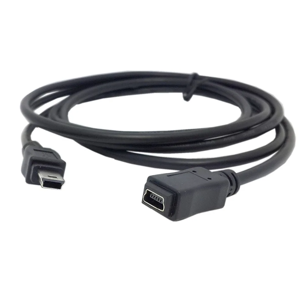 

USB 2.0 Hi speed Mini USB 5Pin Male to Female extension adapter cable 150cm 5ft