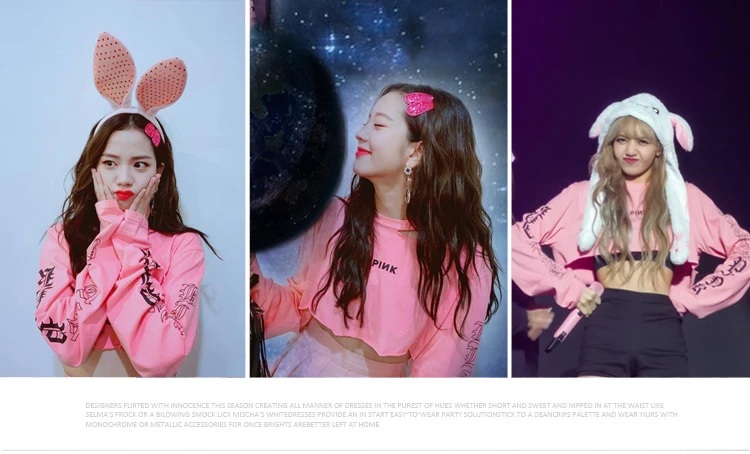 BLACKPINK в вашем регионе TOUR черная+ розовые длинные рукава футболка