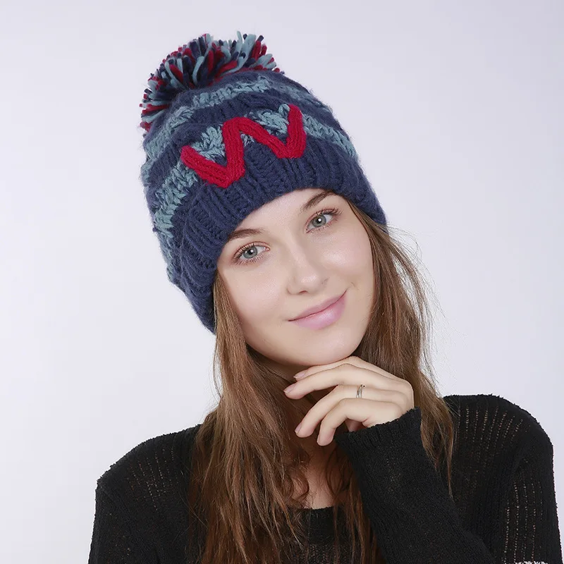 Skullies Beanies шапки женские зимние теплые кашемировые маски для лица классический