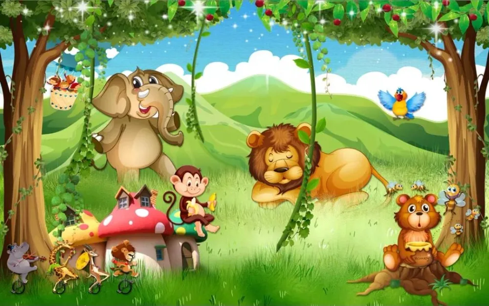 Фон для фотосъемки с изображением животного и леса | Обустройство дома