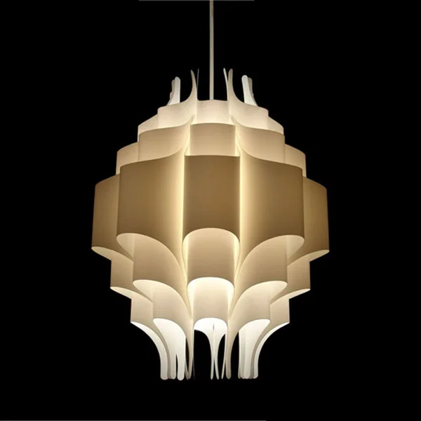 Современный пластиковый подвесной светильник сделай сам D11 X H14 дюйма лампа для