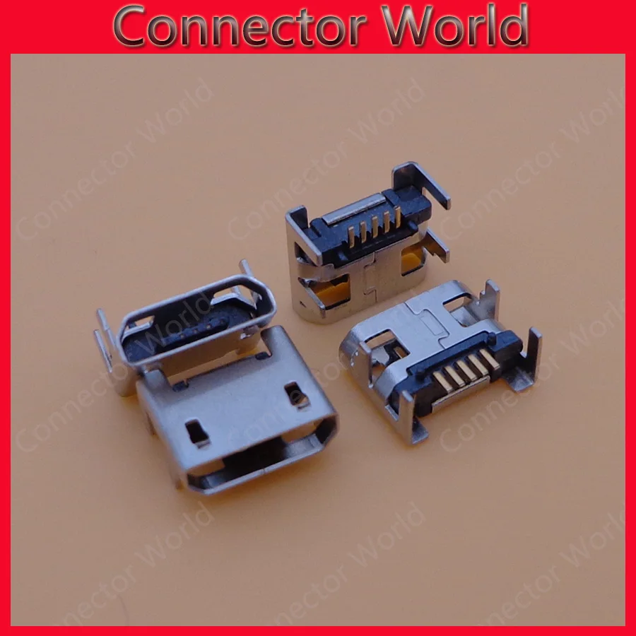 Коннектор Micro USB 20 шт. 5pin разъем для сиденья usb четыре ножки пластина 5P Mini