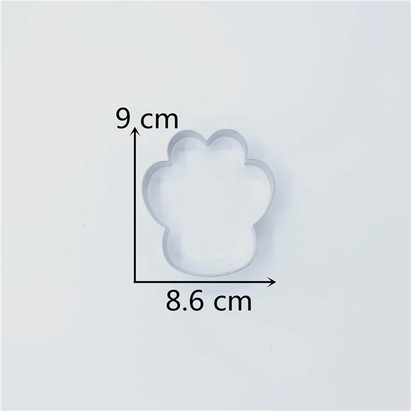 Нож для печенья KENIAO Dog Paw домашнего 8 6x9 см нож и помадки нержавеющая сталь|Формочка