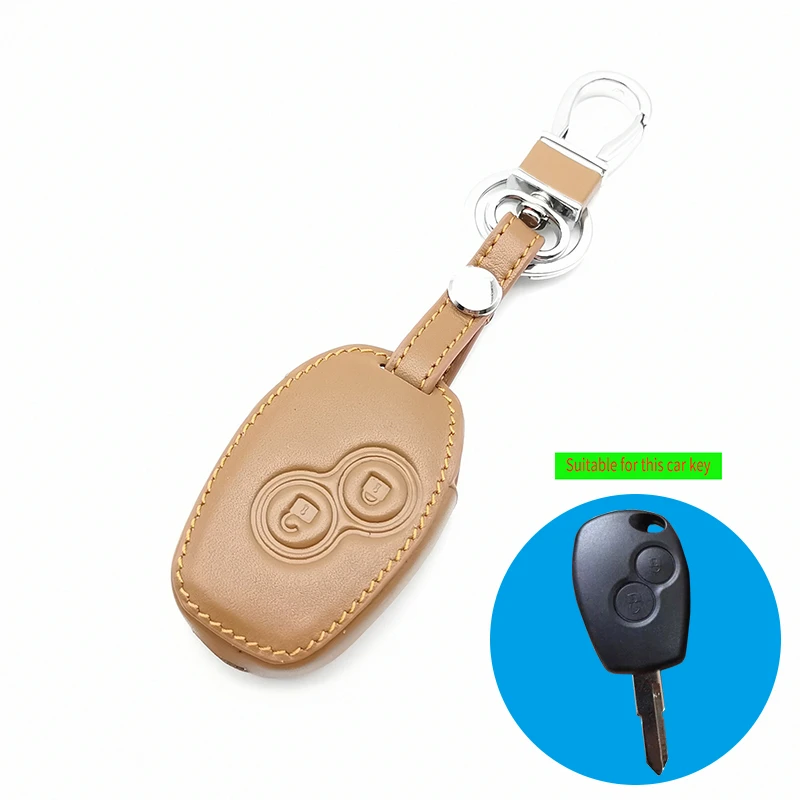 Fashion Style Soft Texture Leather 3 Buttons Remote Case Cover Car Key For Renault Dacia Logan Sandero Clio Kangoo Master Trafic |