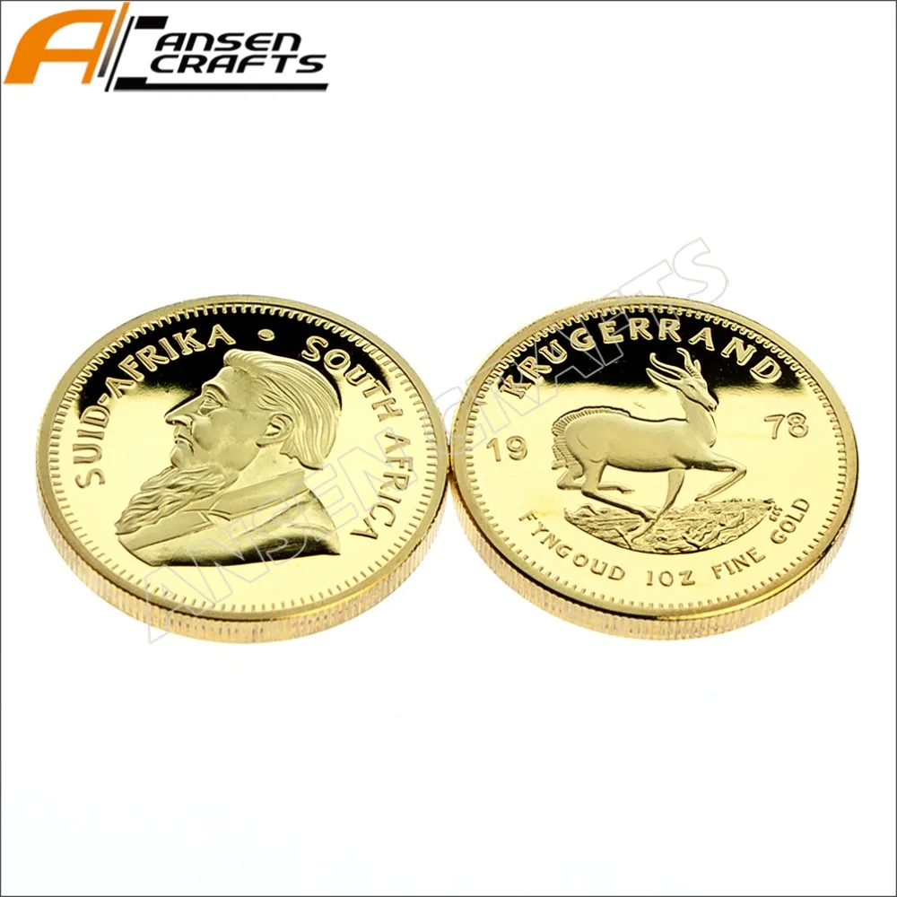 Золотая монета Krugerrand d32 мм 1 унция | Дом и сад