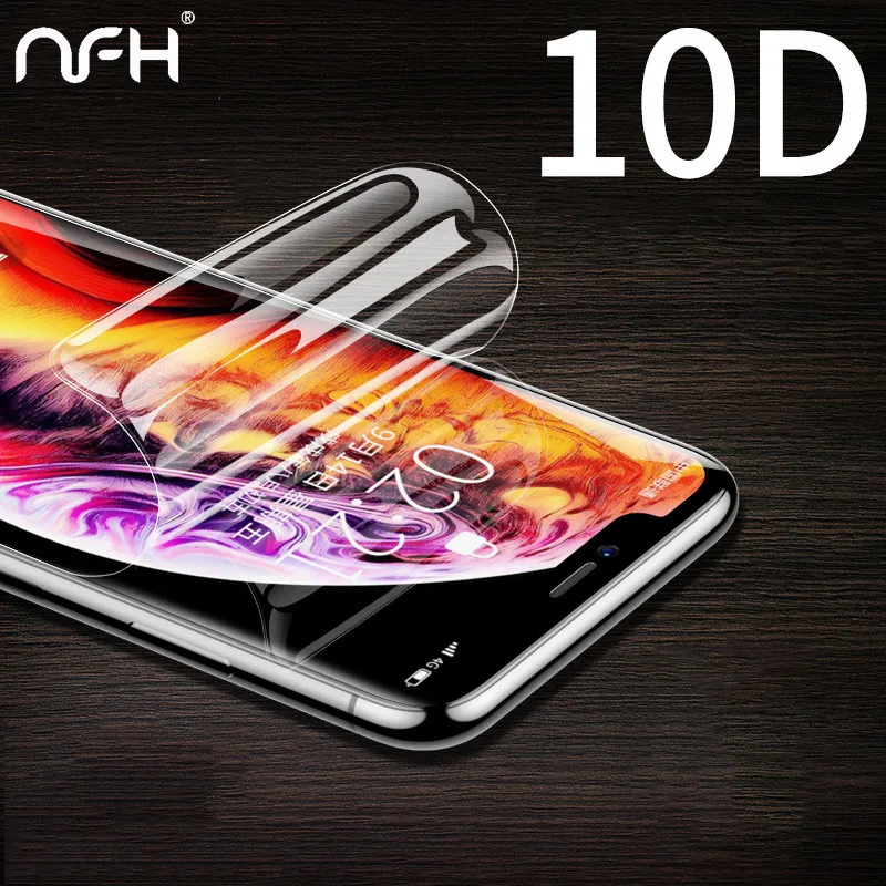 NFH 10D полностью изогнутая мягкая защитная пленка для экрана iPhone XS Max XR X (не
