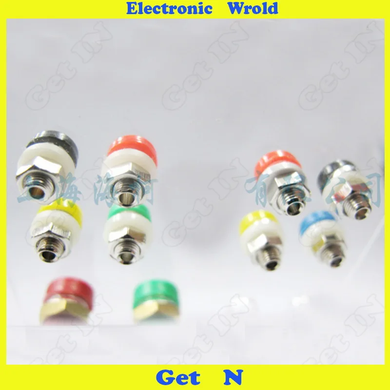 100 шт. 2 мм разъем типа банан коннекторы панели из чистой меди тестовое отверстие