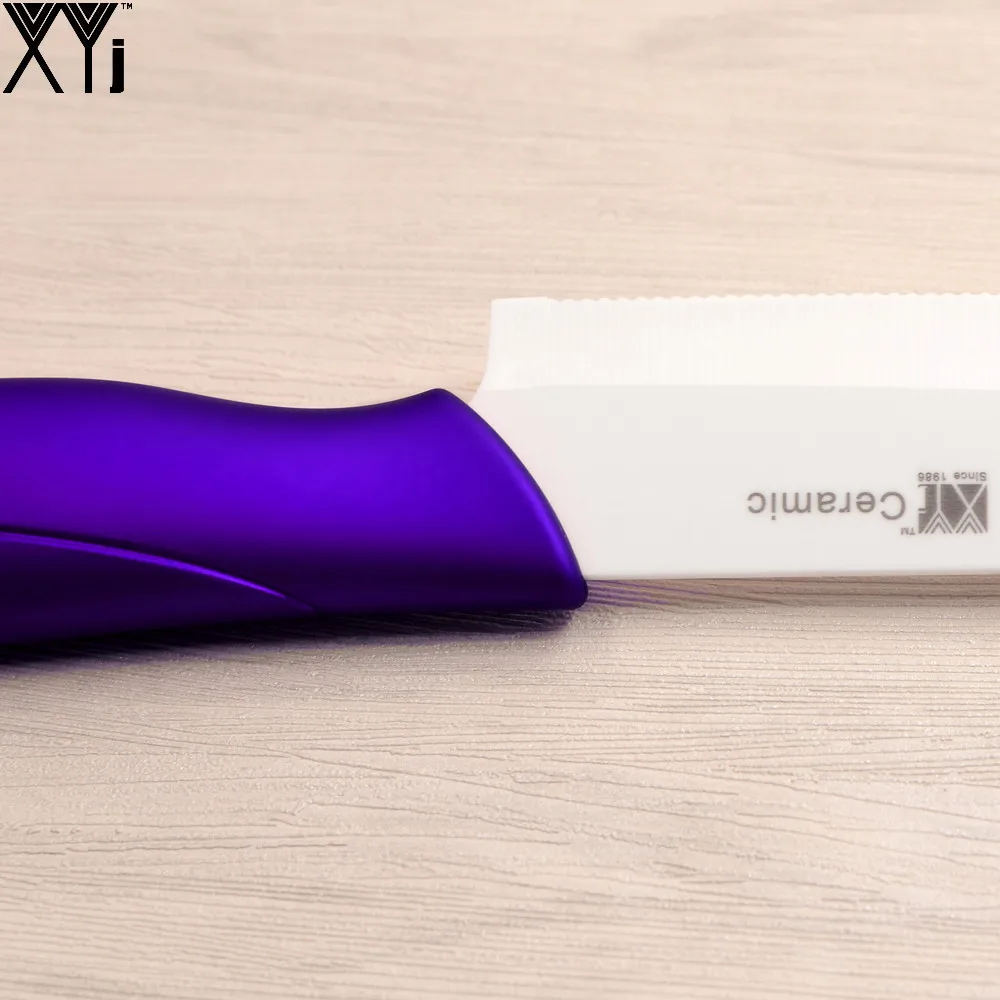 Xyj абсолютно циркония Пособия по кулинарии Ножи 6 дюймов Sharp Белый Клинок santoku