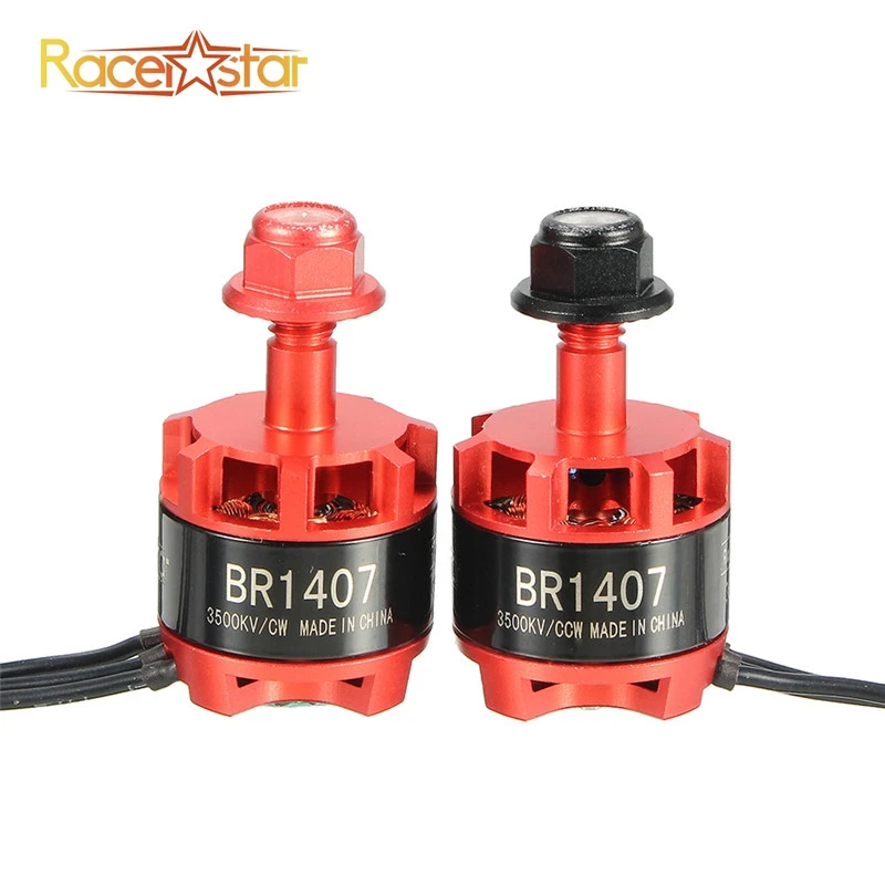 Бесщеточный двигатель Racerstar 1407 BR1407 Red Racing Edition 3500KV 2 3S для гоночных дронов 150 180 200
