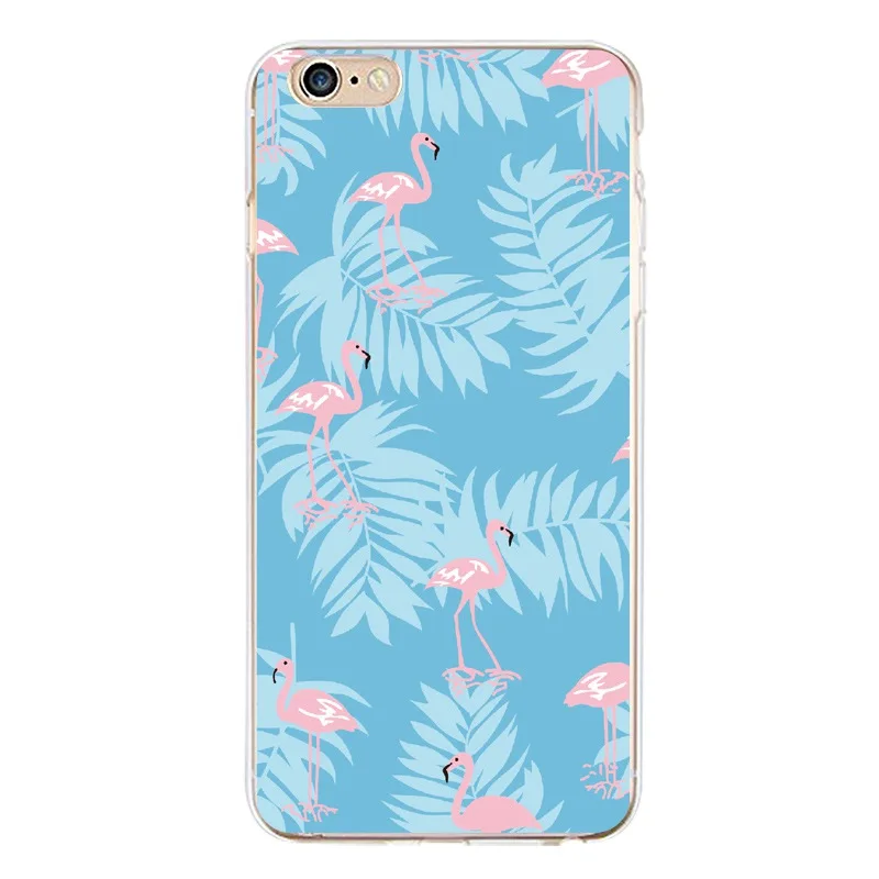 Мягкий прозрачный ТПУ чехол для iPhone 4/4S 5 5S 6 6plus 7 8plus x силиконовая крышка с флорой