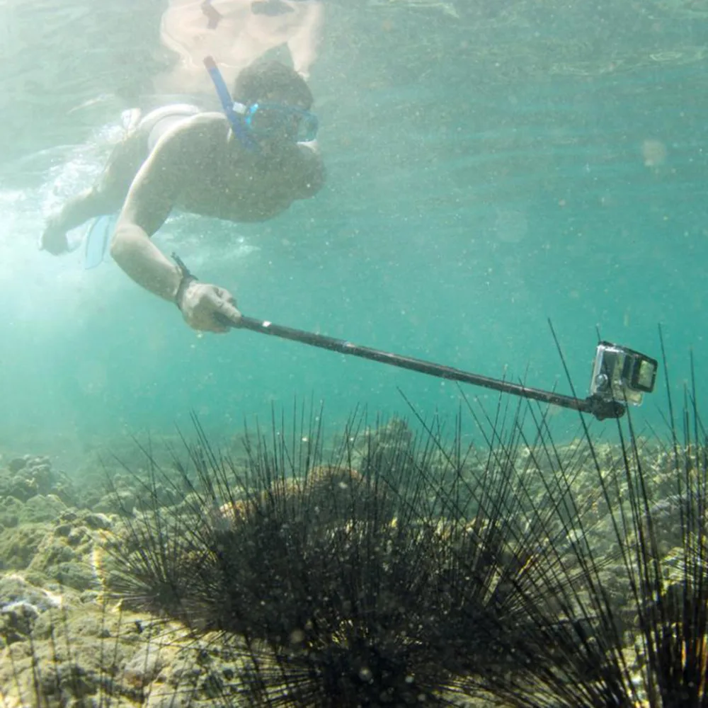 Телескопическая Выдвижная палка для селфи, монопод для GoPro Hero camera для путешествий и спорта на открытом воздухе, акция