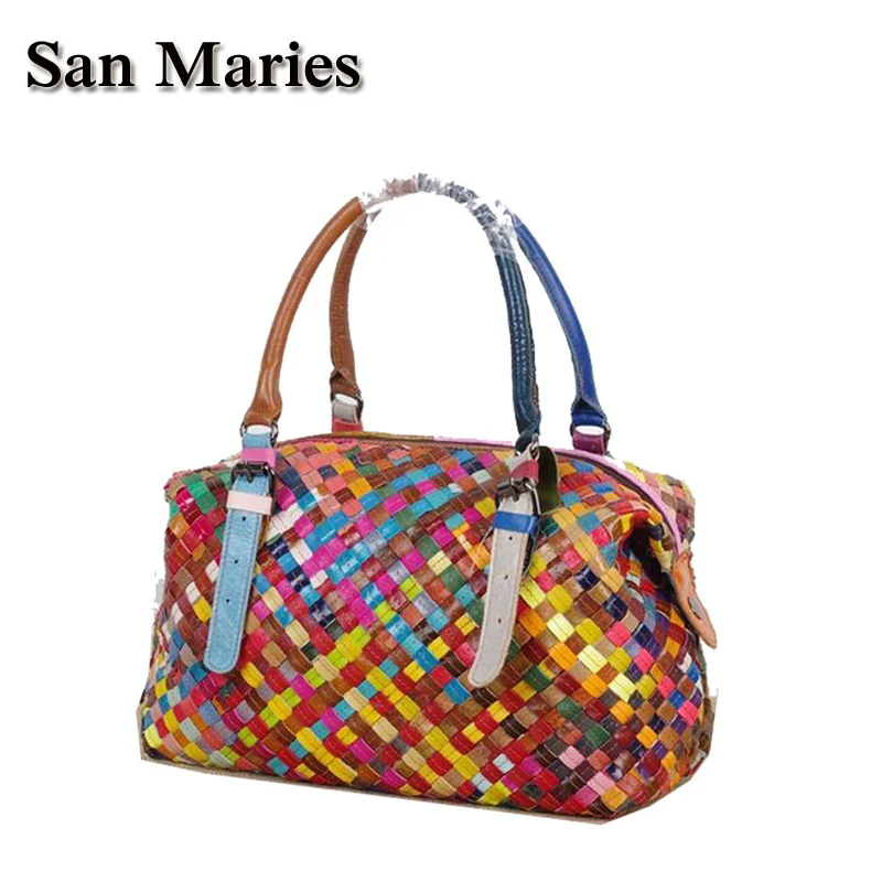 Дизайнерские сумки San Maries из 100% воловьей кожи Женская дорожная сумка от