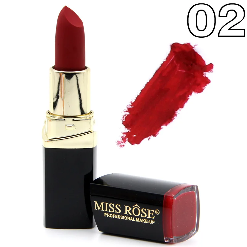 Губная помада Miss Rose матовый 24 цвета матовая бархатная красивая губная с красными